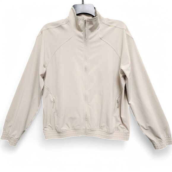 Lululemon Adapted State Track Jacket Womens Size 6 Mojave Tan Full Zip Stretch - Picture 1 of 13